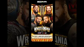 WWE WrestleMania Hollywood Final Match Card #RomanReigns #codyRhodes #Usos #KO #samizayn #JohnCena