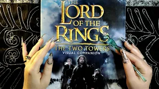 ASMR Book Gentle Tapping, Tracing, Page Flipping 📘 Lord of The Rings Two Towers ✨Whispering, Reading