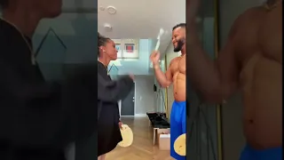 Aaron Donald Plays The Tortilla Slap Game With His Wife😂