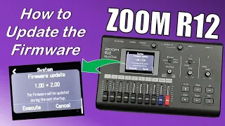 ZOOM R12: How to update the firmware