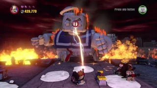 LEGO® DIMENSIONS™ ghostbusters part 11 ending stay puft marshmallow man boss fight