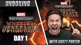 Start your engines! | Marvel HeroClix: Wheels of Vengeance Unboxing | Day 1