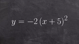 Learn how to graph a quadratic with a reflection and horizontal shift