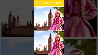 QUIZ Barbie 30. Find 3 differences. #find3differences #barbiequiz #quizbarbie
