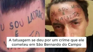 Entenda o caso do jovem que teve a testa tatuada com a frase: "Ladrão e vacilão" 😱😱