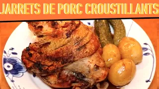 Jarrets de porc croustillants au four  / Sweinhaxn allemand pour Oktoberfest - Recette # 208