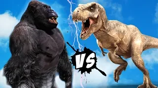 KING KONG VS T-Rex - EPIC BATTLE