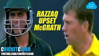 ABDUL RAZZAQ SUPER UPSET McGRATH - PART - 2 !!