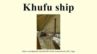 Khufu ship