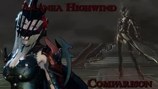 Final Fantasy XV Aranea Highwind comparison