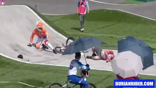 Tokyo Olympics Mens BMX Crash