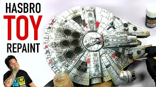 HOW TO | Hasbro Star Wars Millenium Falcon TOY Repaint | 2020
