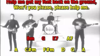 help the beatles best karaoke instrumental lyrics chords