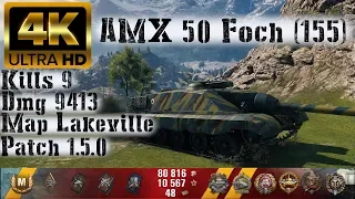 World of Tanks AMX 50 Foch (155) - 9 Kills 9.4K Damage - 1 vs 3