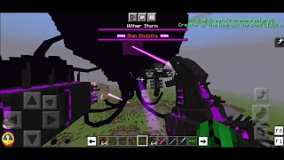 Shin Godzilla VS Cracker's Wither Storm - Minecraft PE Mob Fight