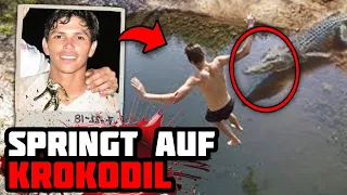 Dieser Fußballspieler Springt Auf Ein Riesiges Krokodil & Wird Vor Seinen Team Verschlungen!