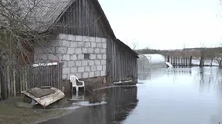 Вода подошла к домам слишком близко. Из-за аномального потепления в Беларуси начались ранние паводки