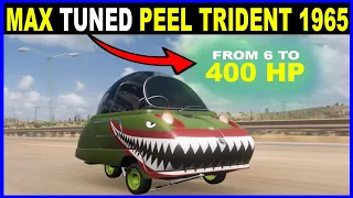 MAX TUNED Peel Trident Forza Horizon 5 Tuning to BREAK top max speed Limitation - Dragrace Gameplay