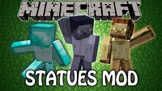 Обзор модов Minecraft #36 - Statues (Сделай алмазную статую!)