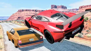 Highway and Roads Cars Crashes #19 BeamNG Drive