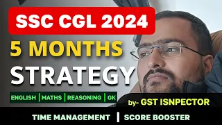 5 Month, 1 Goal | Crack SSC CGL | Complete strategy | step by step study plan