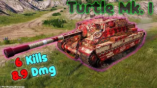 Turtle Mk. I - Record 9k dmg, 2350 clean exp by player Oco6o_onaceH_961.