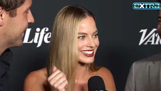 Margot Robbie REACTS to Ryan Gosling’s ‘Barbie’ Grammy Nom (Exclusive)