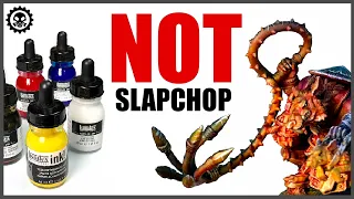 NOT #slapchop Painting | Liquitex Inks Miniature Painting | 2022 Year End VLOG