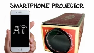 How to make a Smartphone Projector with a Shoe Box | DIY