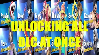 Unlocking All Smash Bros. Ultimate DLC Characters At Once