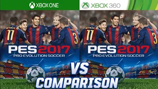 PES 2017 Xbox One Vs Xbox 360