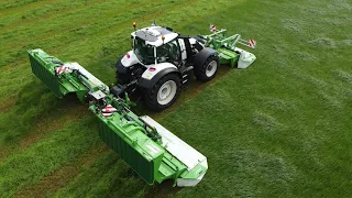 Samasz KDD 941 S Triple mower conditioners and Valtra T234 Direct