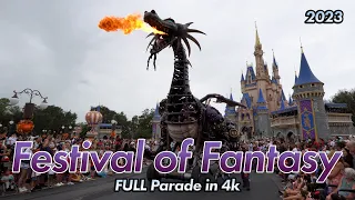 Disney Festival of Fantasy Parade FULL Show in 4k | Magic Kingdom | Walt Disney World 2023