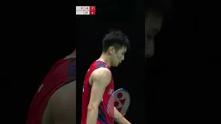 Li Shi Feng got away with that one! #shorts #badminton #BWF