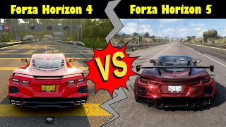 Forza Horizon 5 vs Forza Horizon 4 Sound & Graphic Comparison Side by Side - 4K