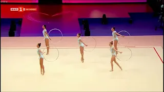 Team Spain 5 Hoops Final 40th FIG Rhythmic Gymnastics World Championships Valencia 2023