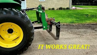 Our DIY Tractor Implement Works Flawlessly. Three Point Weed Hoe.