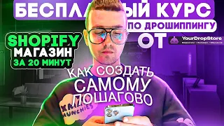 Бесплатный курс по Shopify дропшиппингу ⚡ Разработка Shopify магазина бесплатно