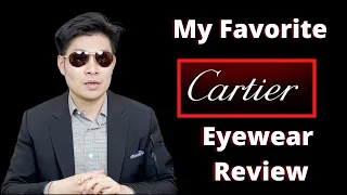 The best two Cartier Eyewear pieces: rimless and aviators.