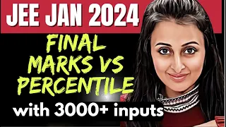 MARKS vs Percentile JEE MAIN 2024- JANUARY ATTEMPT MOST ACCURATE ANALYSIS | Key Learnings for APRIL