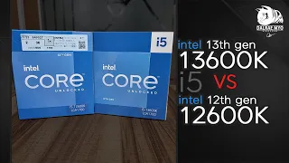 intel 13th Gen i5 - 13600K vs 12600K CPU Test | Z690