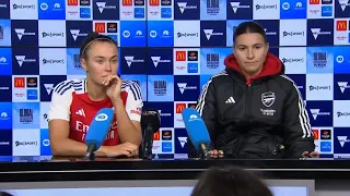 Steph Catley and Caitlin Foord - Arsenal Women FC - Press Conference