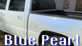 White GMC Sierra With Blue Pearl!! Disappointing News On The Truck!!