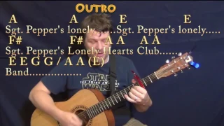 Sgt. Pepper's Lonely Hearts Club Band - REPRISE (Beatles) Guitar Cover Lesson with Chords/Lyrics