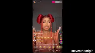 Cardi B crying over cereal