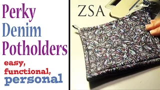 Sew Pot Holders by machine | How to Gift Project | Hot Pads Pot Holder ZSA Tutorials