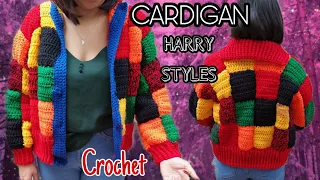 CARDIGAN SUÉTER HARRY STYLES 🥰 MUY FÁCIL DE TEJER 🧶FREE PATTERN #crochetdecorazon