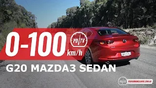 2019 Mazda3 G20 Sedan 0-100km/h & engine sound