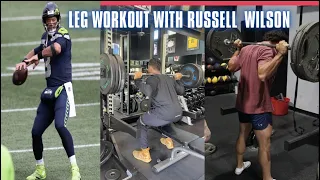 LEG WORKOUT W/ RUSSELL WILSON 🤯