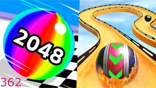 Ball Run 2048 Vs Sky Rolling Ball 3D Speedrun Gameplay Walkthrough All Levels 362